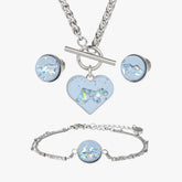 HEART ME | Blue Crystal Silver