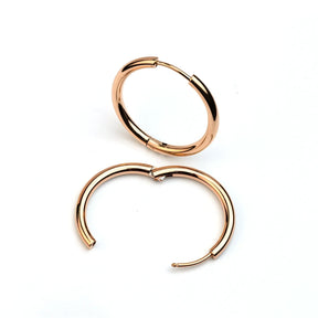 Mix & Match hoop earrings 14mm | Rosegold