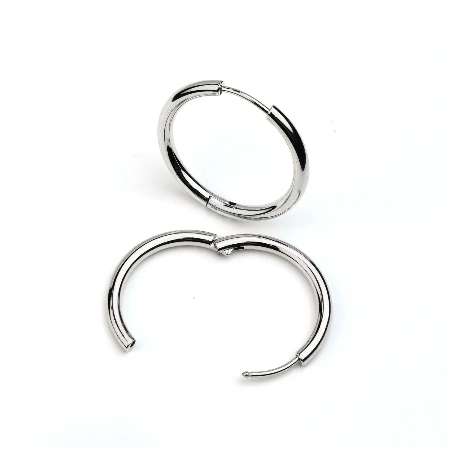 Mix & Match Hoop Earrings Stainless Steel 25mm | Silver