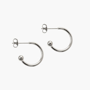 Hoop earrings BULLET | Silver 