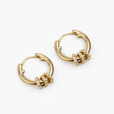 Hoop earrings RING | gold