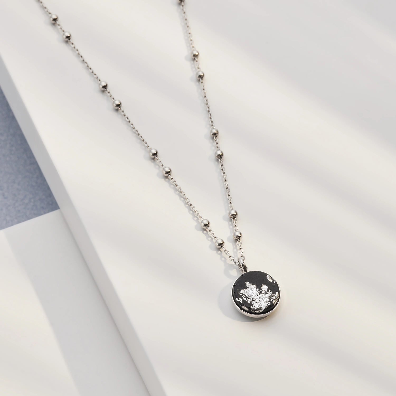 Necklace ELLA | Black Silver