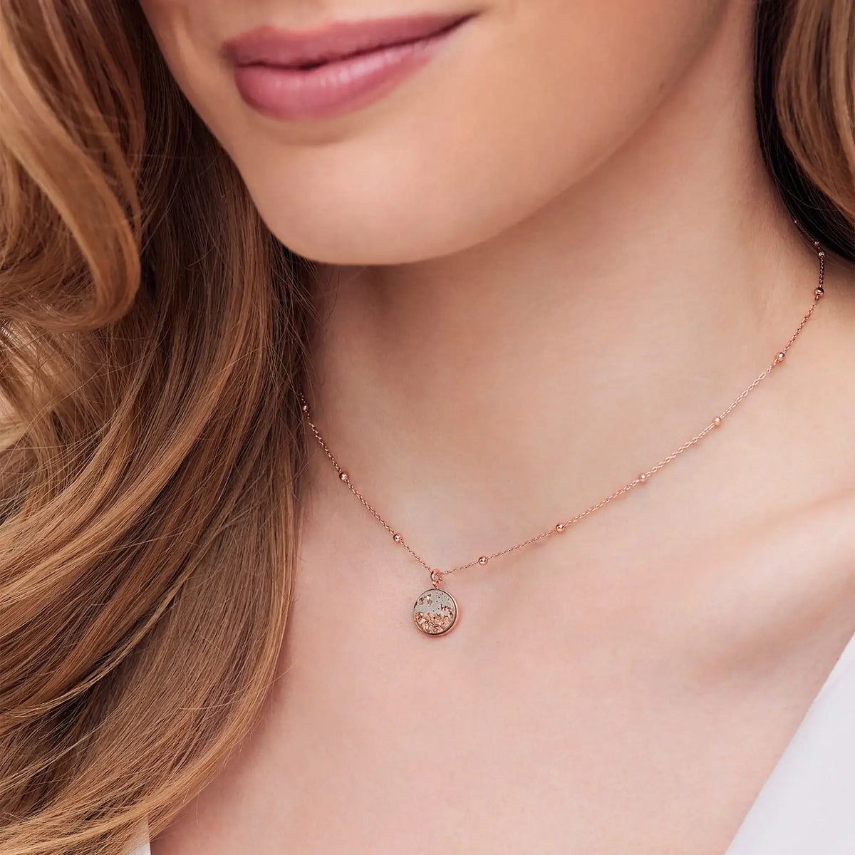 Necklace ELLA | 20" | Grey Rose