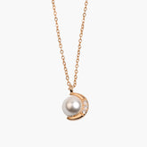 Necklace MOON | Rose gold