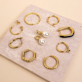 Hoop earrings BE BOLD | gold