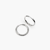 Mix & Match Hoop Earrings Stainless Steel 25mm | Silver