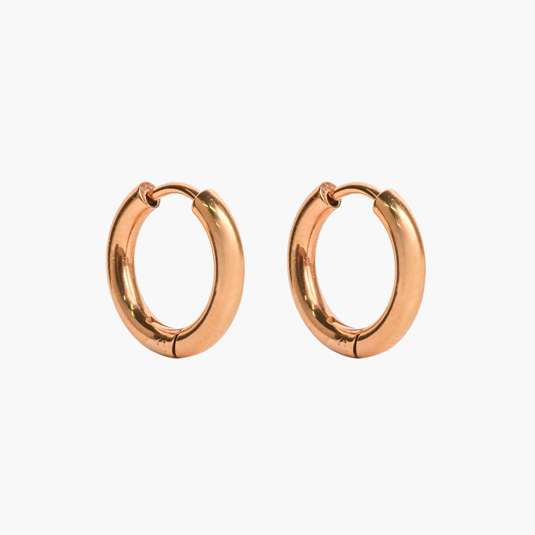 Mix & Match hoop earrings 14mm | Rosegold