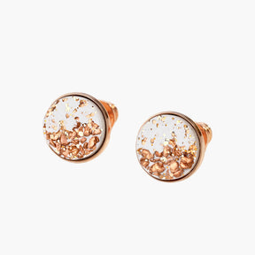 Stud Earrings TARA | White Rose