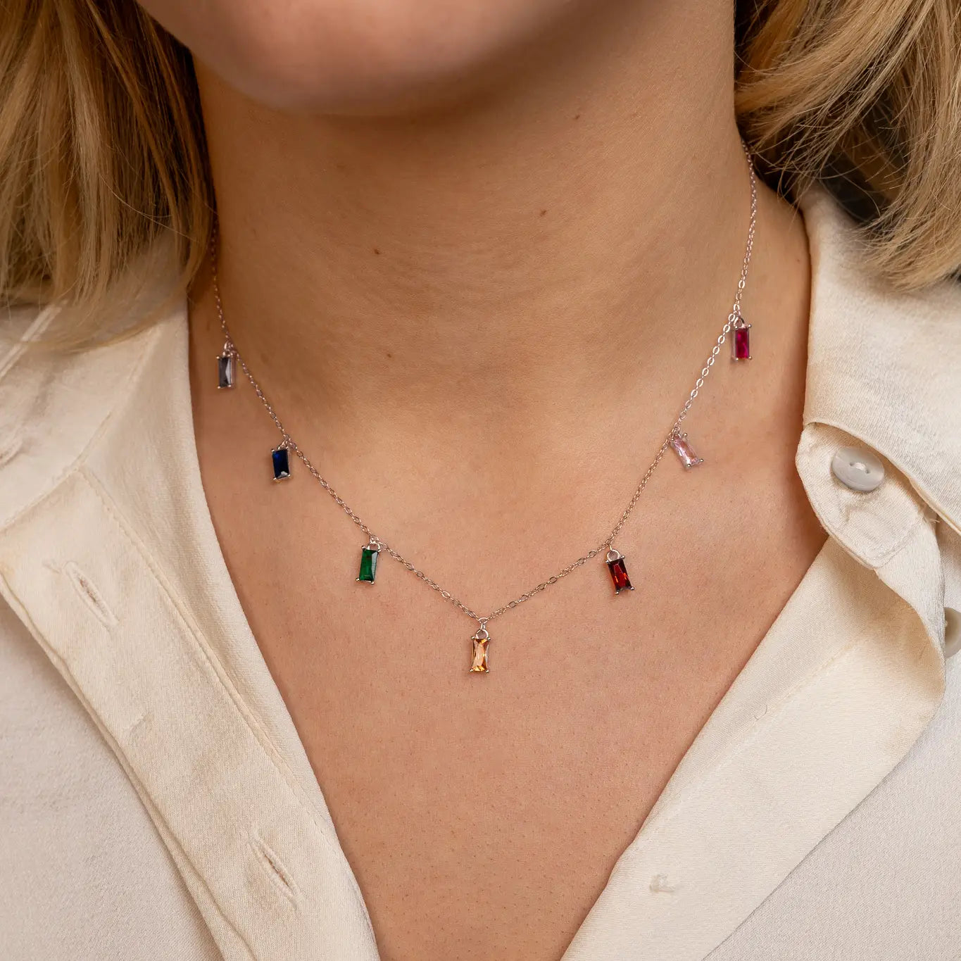 Necklace COLORFUL | Silver