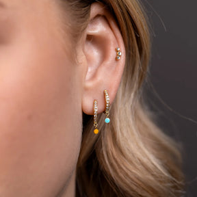 Hoop earrings DROPS | gold