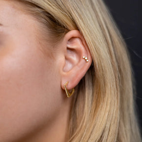 Hoop earrings GEO | gold