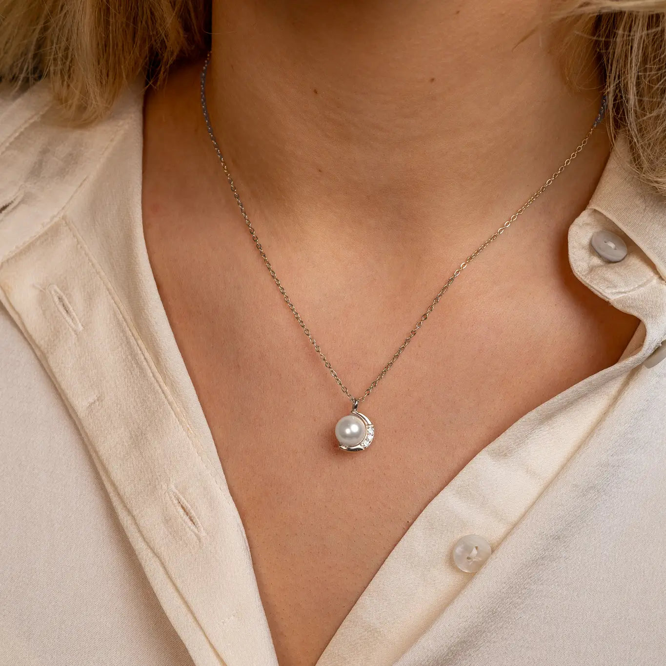 Necklace MOON | Silver
